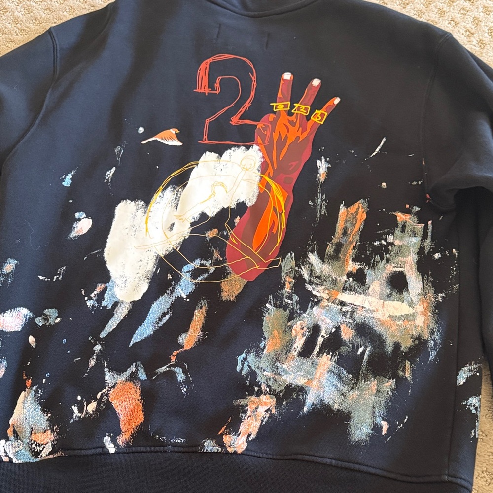Abstract Design Black Sweater - Picture 6 of 6